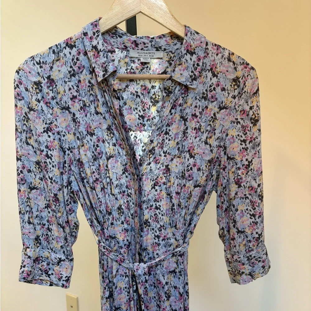 All Saints EUC like new Chiara Sketch Dress - Picture 5 of 7